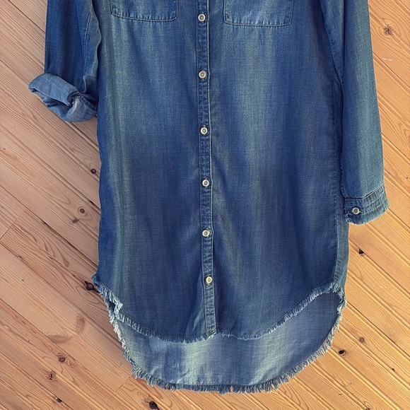 Cloth & Stone Blue Chambray Shirt Dress - Picture 5 of 7
